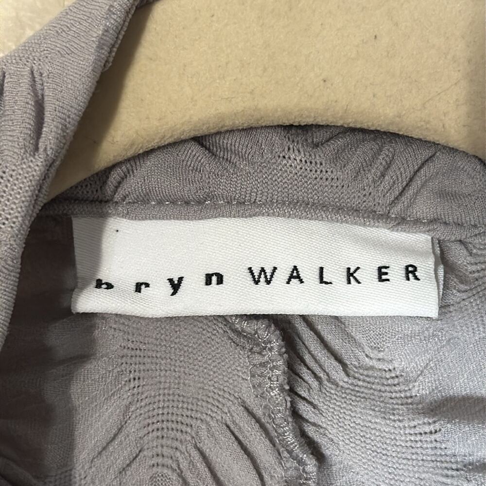 Bryn walker grey crop length bat wing drop shoulder open front cardigan - Picture 2 of 7